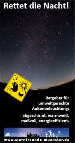 Rettet die Nacht, weniger Lichtverschmutzung!