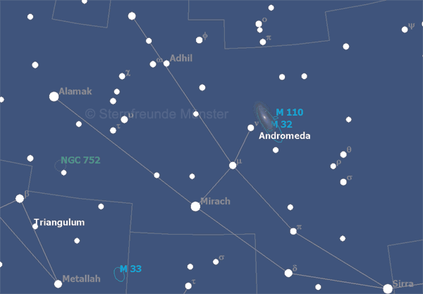 Grafik: Sternbild Andromeda