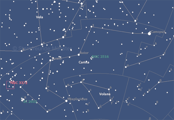 Grafik: Sternbild Schiffskiel