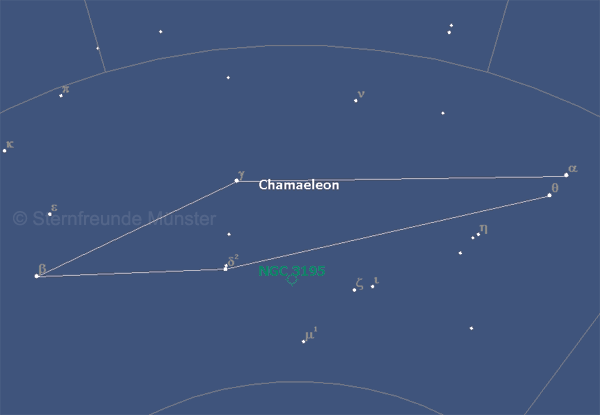 Grafik: Sternbild Chamleon