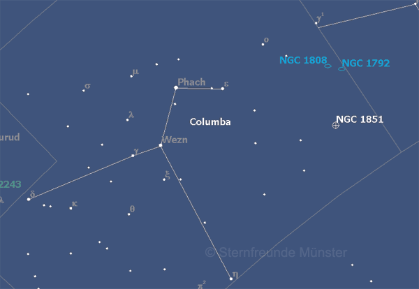 Grafik: Sternbild Taube