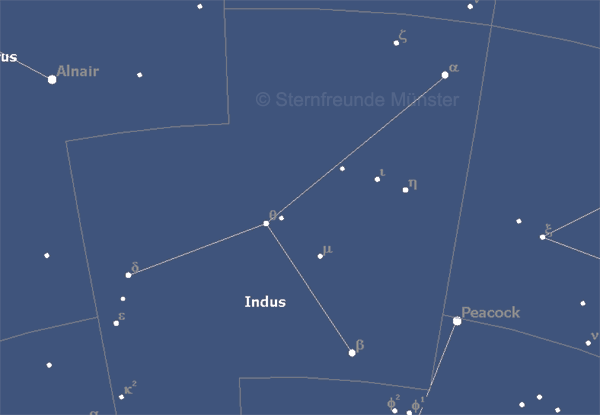 Grafik: Sternbild Indianer