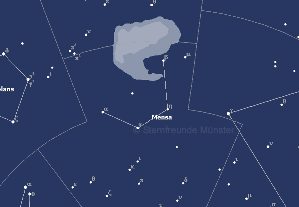 Grafik: Sternbild Tafelberg