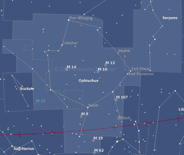 Grafik: Sternbild Schlangentrger